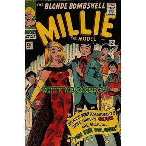 Millie the Model Blond Bombshell #137 1966 & Modeling With #42 1965 Paper Dolls